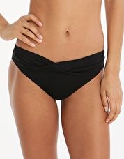 Seafolly, 1295[^]253168 Goddess Twist Band Hipster - Black