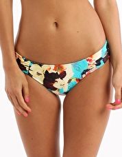 Seafolly, 1295[^]233575 Kabuki Bloom Ruched Side Pant - Seychelles