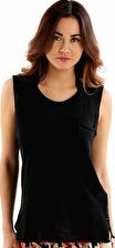 Seafolly, 1295[^]237893 Linen Salt Top - Black