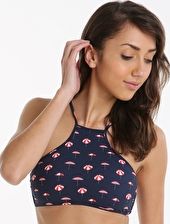 Seafolly, 1295[^]267600 Riviera Coast High Neck Tank Top - Indigo