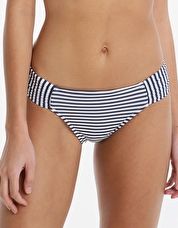 Seafolly, 1295[^]267555 Riviera Stripe Ruched Side Retro Pant - Indigo