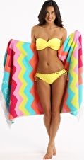 Seafolly, 1295[^]235883 Soundwave Ziggy Towel - Seychelles