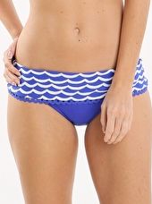 Seafolly, 1295[^]271505 Tidal Wave Skirted Hipster Pant - Blue Ray