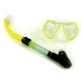 Stingray Snorkellin Mask and Atlantis Snorkel - YELLOW