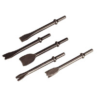 Air Hammer Chisel Set 5pc 0.401andquot Shank