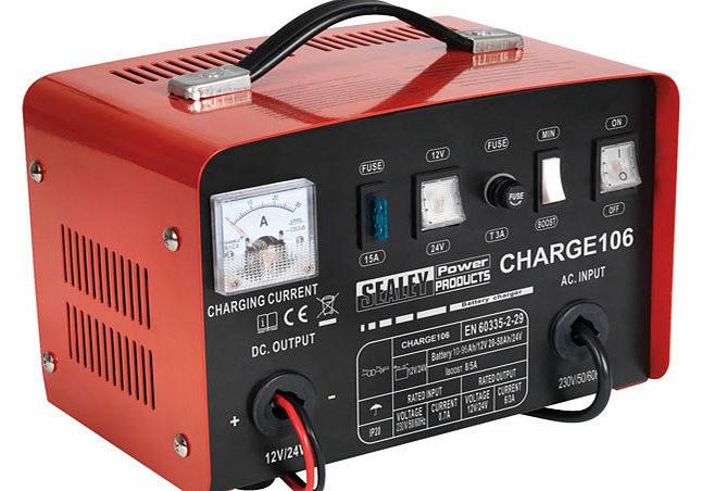 Battery Charger 8Amp 12/24V 230V CHARGE106