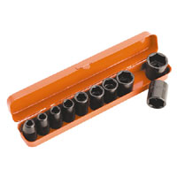 Impact Socket Set 11pc 1/2andquotSq Drive Metric