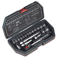 Socket Set 20pc 3/8andquotSq Drive Metric