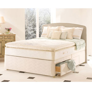 , Silver Romance, 6FT Superking Divan Bed