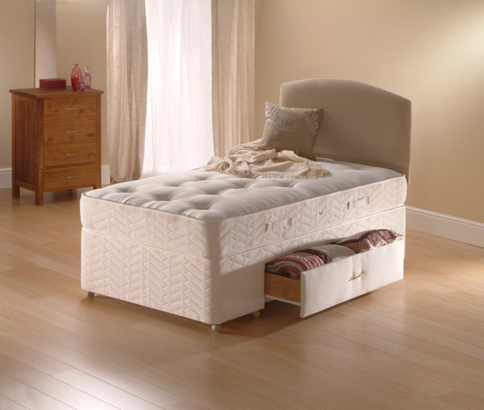 Solo Regular  2ft 6 Small Single Divan Bed