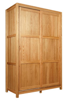 seattle Light Oak Full Hanging Wardrobe - 1300mm