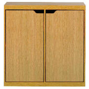 Seattle small storage cube, oak effect