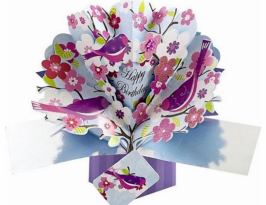 Second Nature Pop Up Greeting Card for Birthday