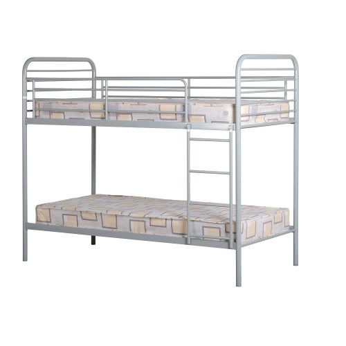 Seconique Bradley 3 Budget Bunk Bed - Silver