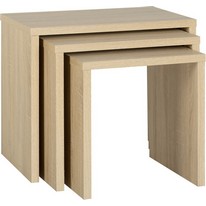 Seconique Cambourne Nest of Tables in Oak