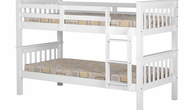 Seconique GRADE A2 - Seconique Neptune Bunk Bed in White -