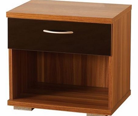 Seconique Hollywood 1 Drawer Bedside Cabinet