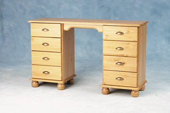 Portland Double Pedestal 8 Drawer Dressing Table