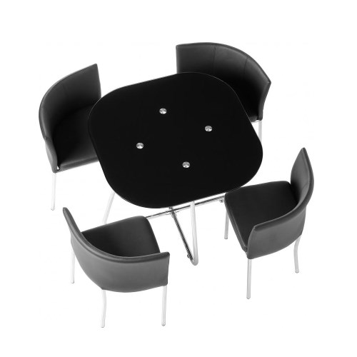 Seconique Washington Stowaway Dining Set - Black