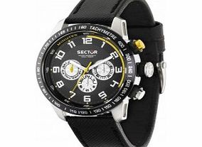 Sector Mens 850 Range Multi Dial Black Leather