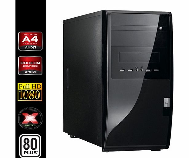 SEDATECH PC Multimedia (AMD A4-5300 2x3.4Ghz, Radeon