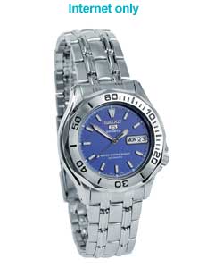 Gents Blue Dial Bracelet Watch