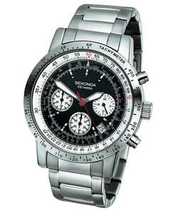 sekonda Gents Chronograph Stainless Steel Bracelet Watch