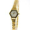 Ladies Gold Tone Hexagonal