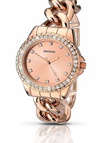 Sekonda Ladies Limited Edition Curb Bracelet Analogue Watch 2057