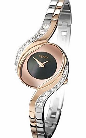 Seksy by Sekonda Ladies Two Tone Stone Set Watch 4105