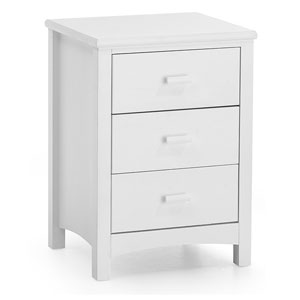 Serene , Eleanor 3 Drawer Bedside Table - Opal