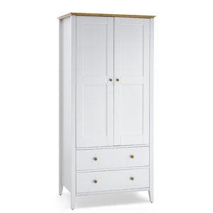 , Grace 2 Door Wardrobe - Opal White