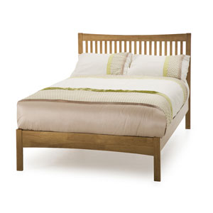 Serene , Mya, 4FT Sml Double, Wooden Bedstead - Oak