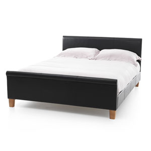 Serene , Savona, 4FT 6 Double Leather Bedstead -
