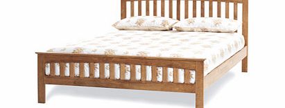 Serene Amelia Oak 5FT Kingsize Wooden Bedstead