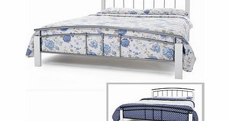 Serene Tetras White 4FT 6 Double Metal Bedstead