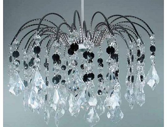 Servlite Lightmode Mini Pendant Crystal: Black/Clear