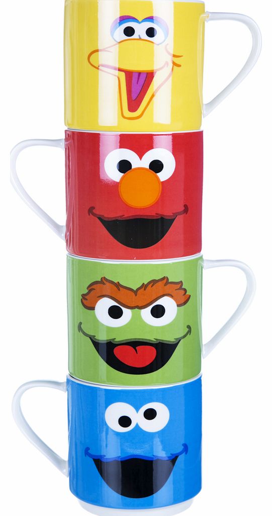 Characters Set Of 4 Stacking Mugs