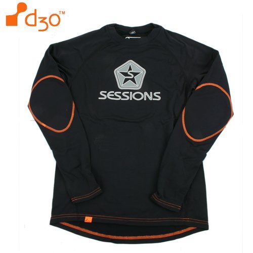 Sessions Mens Sessions D3o Thermal Crew Black Magic