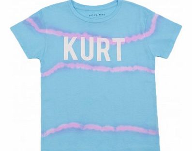 Tie-dye Short Sleeve T-shirt Light blue `8