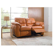 Seville Regular Leather Recliner Sofa, Caramel