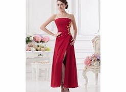 Sexy Modern Strapless Stretch satin Chiffon