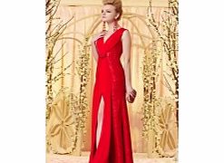 Sexy V-neck Sleeveless Stretch satin Evening