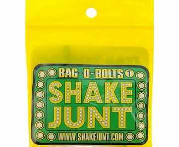  Bag O Bolts Green/Yellow Skateboard Hardware Set - 1`` (Allen)