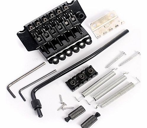 1pkg Licensed Floyd Rose Black Guitar Tremolo Bridge Parts System