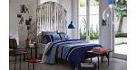 Rafferty Cotton Duvet Cover - Blue