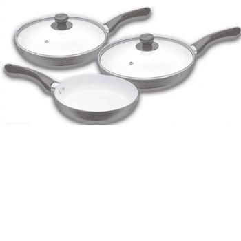 Home 3 Piece Ceramic Pan Set