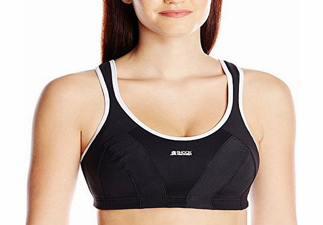 Shock Absorber B4490 Womens Max Sports Bra Top - Black/White 38C