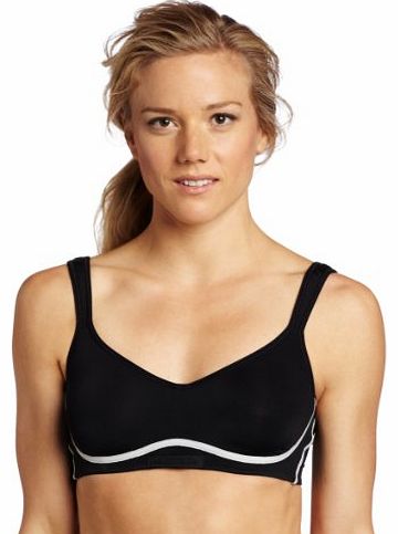 Shock Absorber B5063 Womens Underwired Bra - Black/Silver, 36B