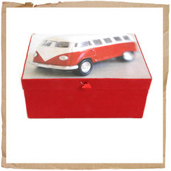 Camper Van Trinket Box Red